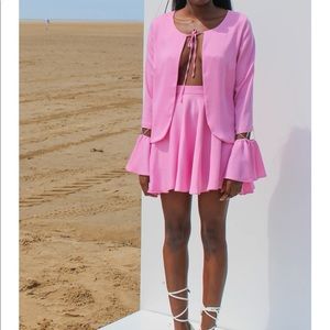 matching blouse & skirt set from Basliq